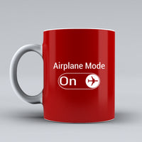 Thumbnail for Airplane Mode On Designed Ceramic White Mugs