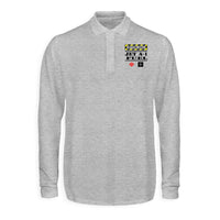 Thumbnail for Jet Fuel Only Designed Long Sleeve Polo T-Shirts