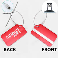 Thumbnail for Airbus A350 & Text Designed Fashion Metal Luggage Tags