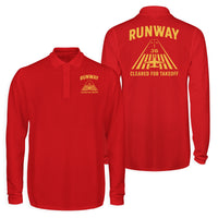 Thumbnail for Cleared For Takeoff Designed Long Sleeve Polo T-Shirts (Double-Side)