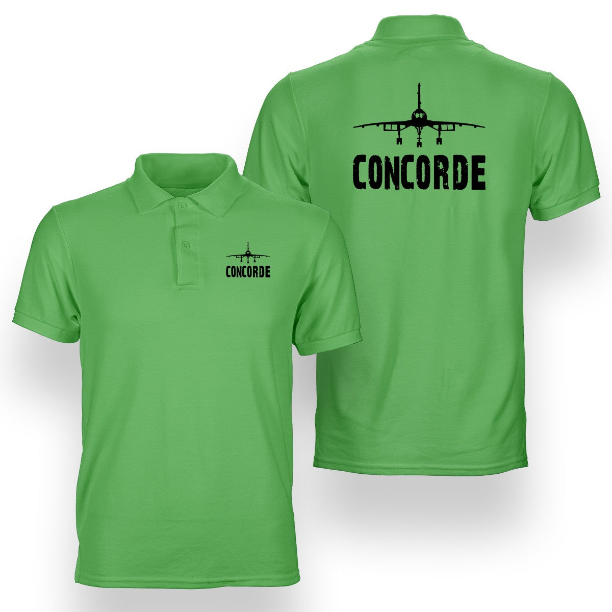 Concorde & Plane Designed Double Side Polo T-Shirts