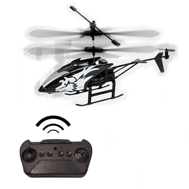 2CH Mini RC Helicopter (USB Rechargeable, LED Light) - Model Aircraft