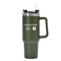 Thumbnail for Airplane Mode On Designed 40oz Stainless Steel Car Mug With Holder