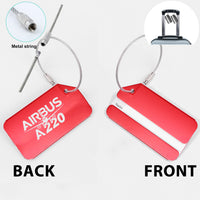 Thumbnail for Amazing Airbus A220 Designed Fashion Metal Luggage Tags