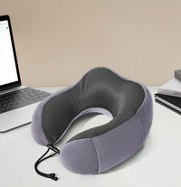 Thumbnail for U Shaped Memory Foam Neck Pillow For Travel Cervical Healthcare