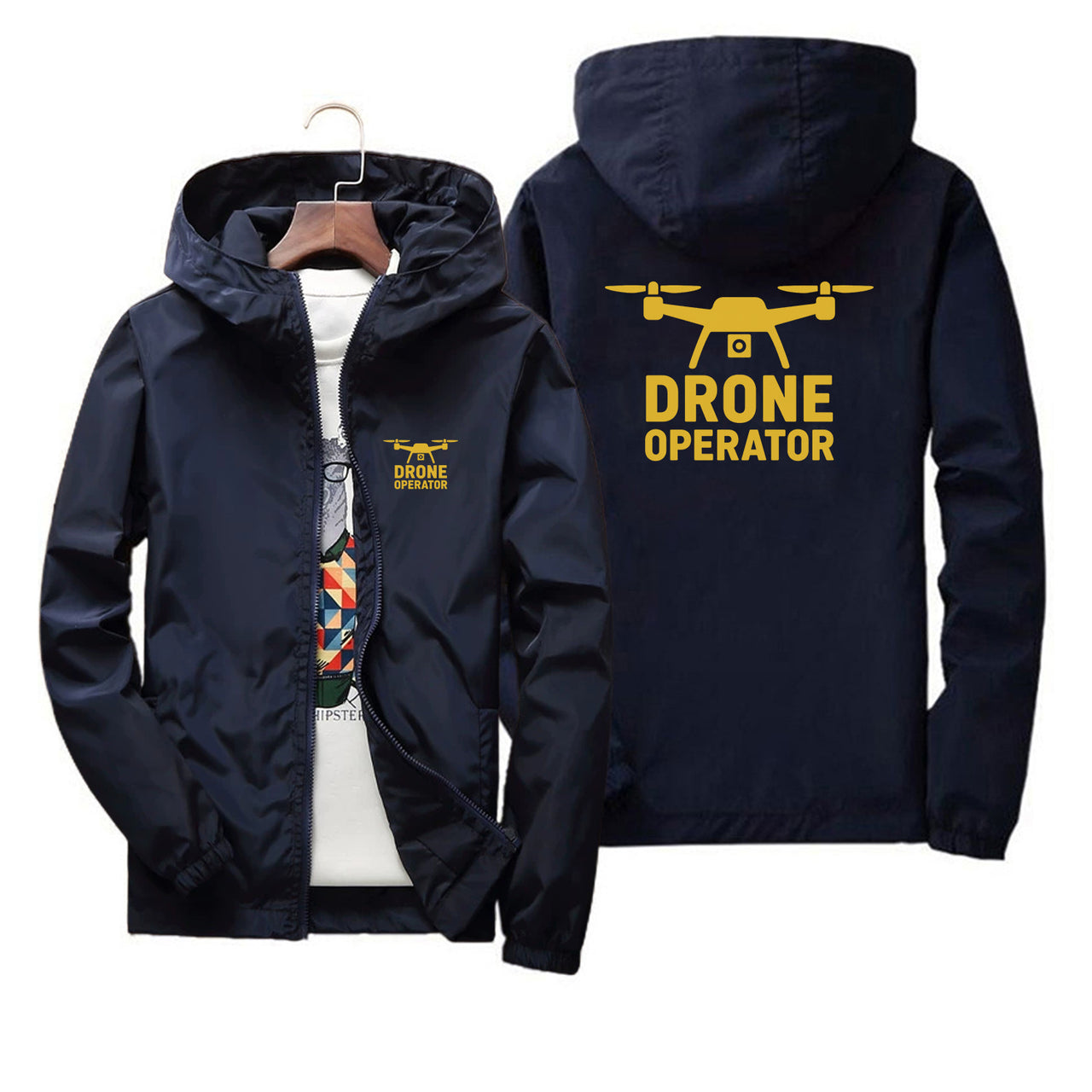Drone Operator Designed Thin Windbreaker Jackets