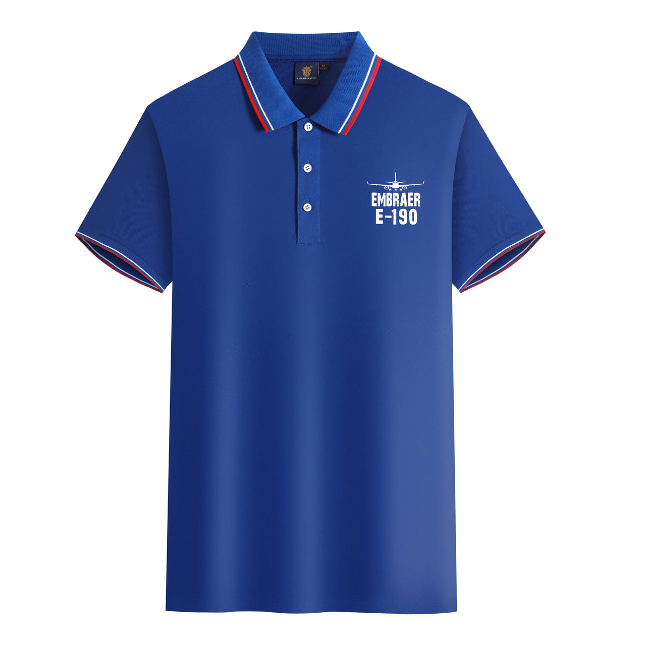Embraer E-190 & Plane Designed Stylish Polo T-Shirts