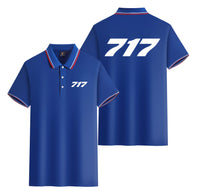 Thumbnail for 717 Flat Text Designed Stylish Polo T-Shirts (Double-Side)