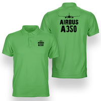 Thumbnail for Airbus A350 & Plane Designed Double Side Polo T-Shirts
