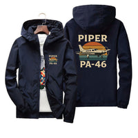 Thumbnail for Retro Piper PA-46 Designed Thin Windbreaker Jackets