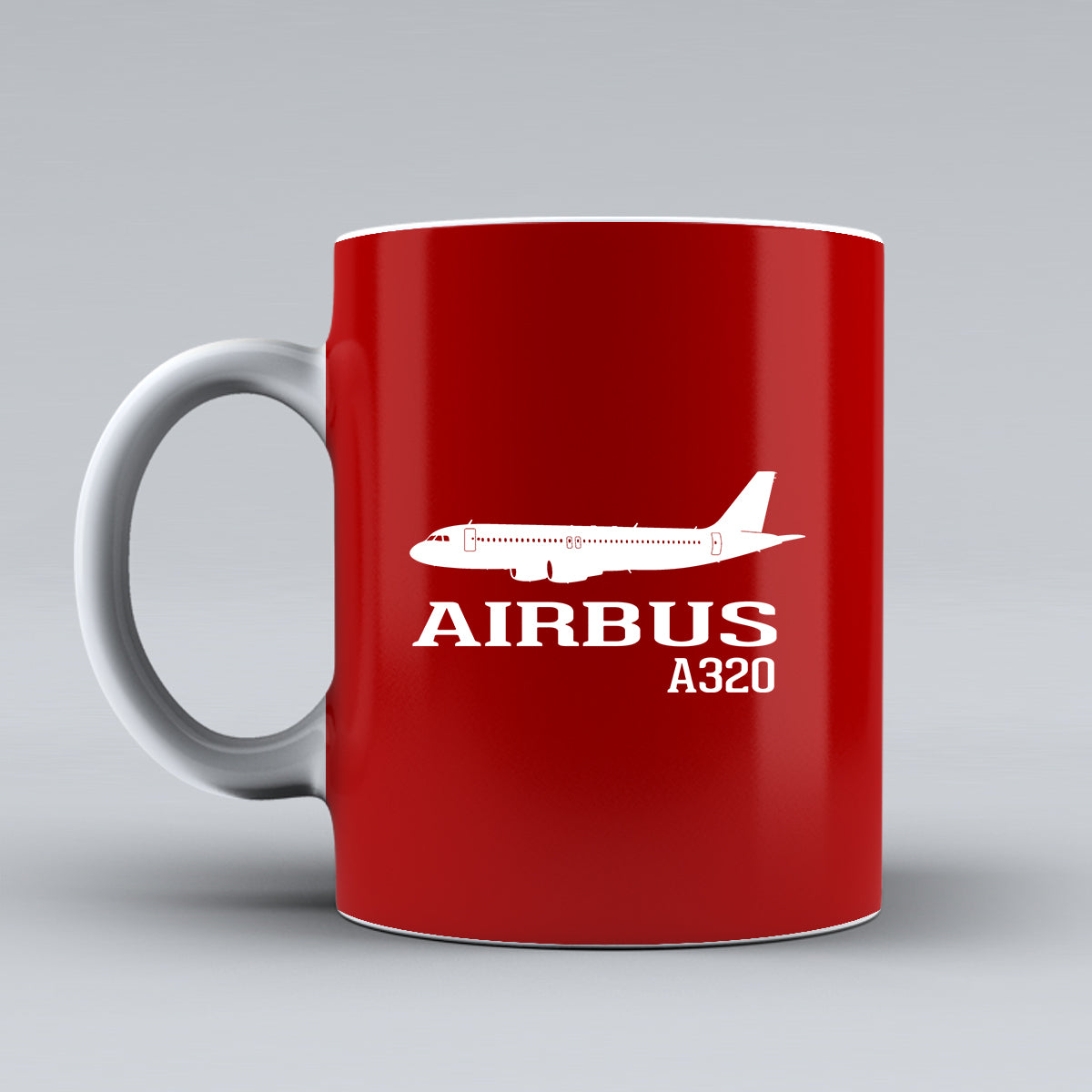 Airbus A320 Printed Designed Ceramic White Mugs