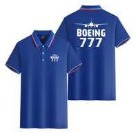 Thumbnail for Boeing 777 & Plane Designed Stylish Polo T-Shirts (Double-Side)