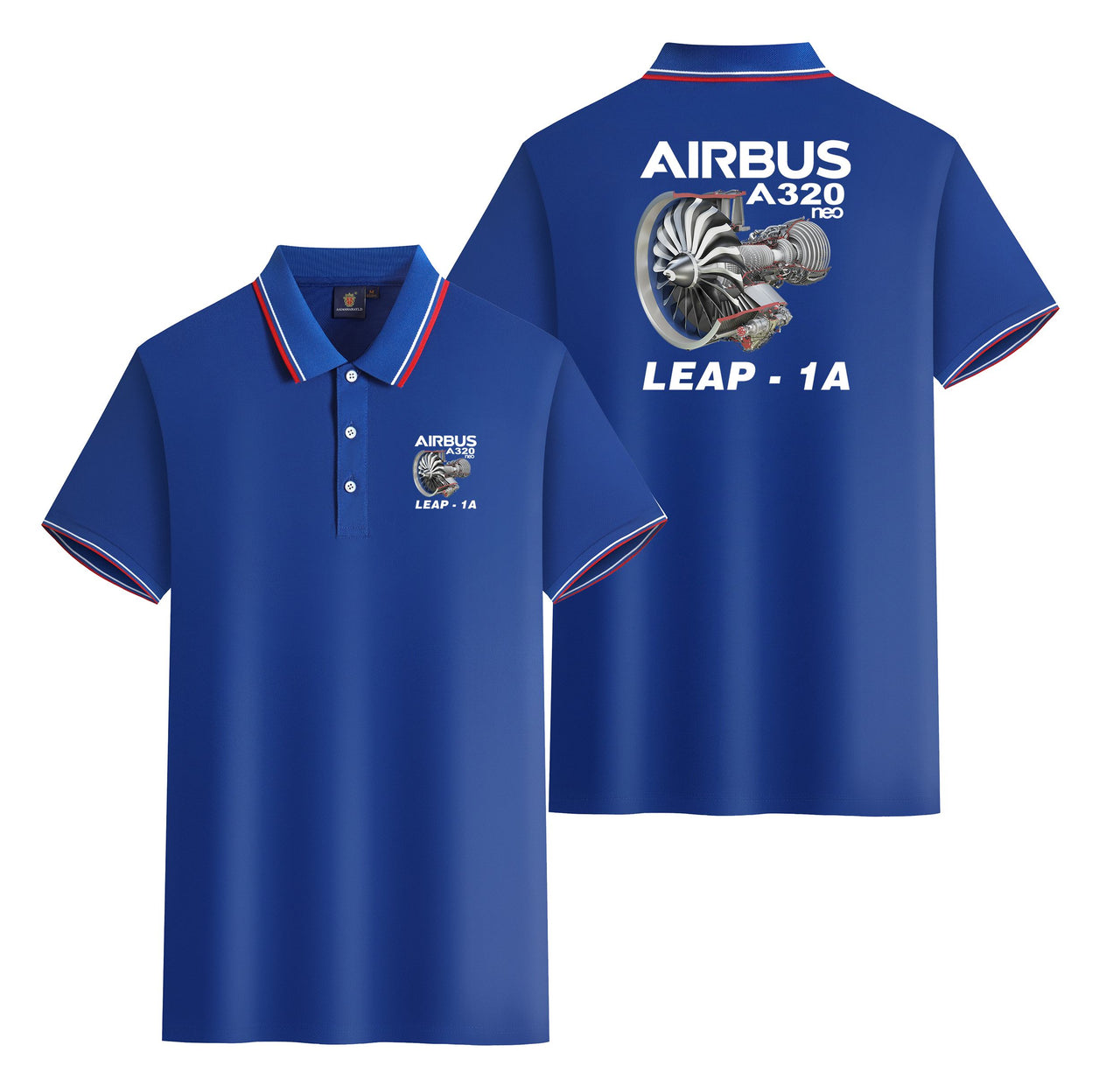 Airbus A320neo & Leap 1A Designed Stylish Polo T-Shirts (Double-Side)