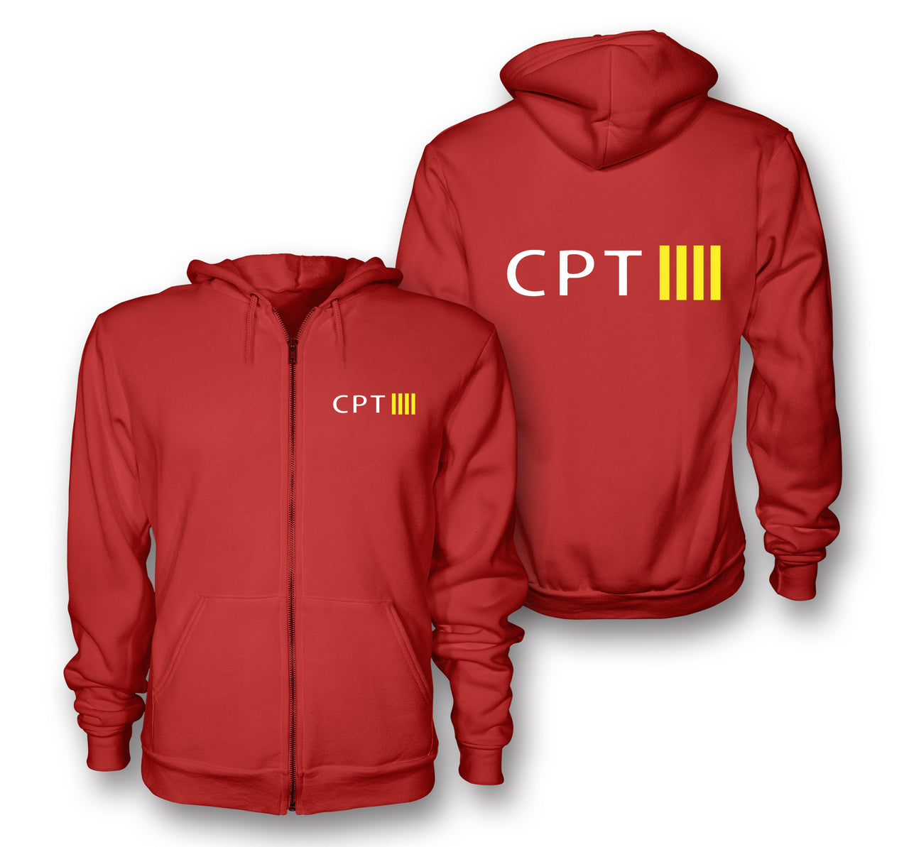 CPT & 4 Lines Designed Zipped Hoodies
