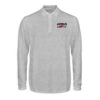 Thumbnail for Amazing Airbus A350 XWB Designed Long Sleeve Polo T-Shirts