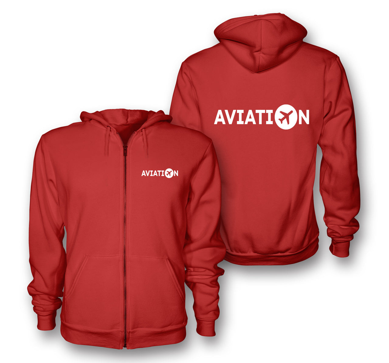 Aviation Designed Zipped Hoodies