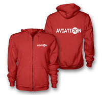 Thumbnail for Aviation Designed Zipped Hoodies