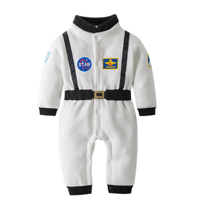 White Star Astronaut aviation design on premium costume fabric funny costume.