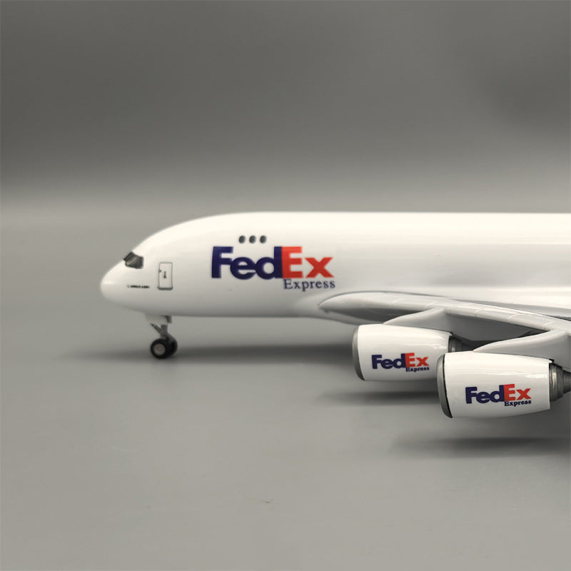 FedEx Cargo Aircraft Airlines Airbus A380 Airplane Model (1/160 Scale)