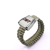 Thumbnail for 787 Flat Text Design Airplane Seat Belt Bracelet