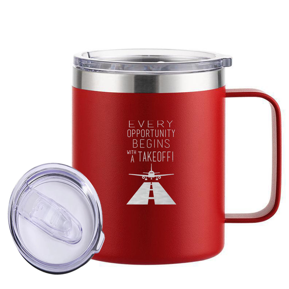 Every Opportunity Designed Stainless Steel Laser Engraved Mugs
