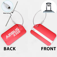 Thumbnail for Airbus A320 & Text Designed Fashion Metal Luggage Tags
