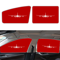 Thumbnail for Airbus A340 Silhouette Designed Car Sun Shade (Side window)