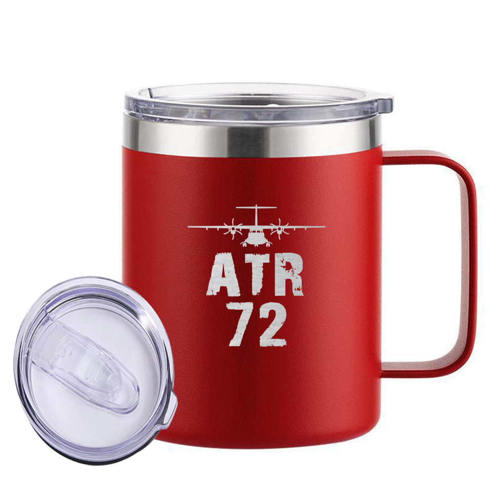 ATR-72 & Plane Designed Stainless Steel Laser Engraved Mugs