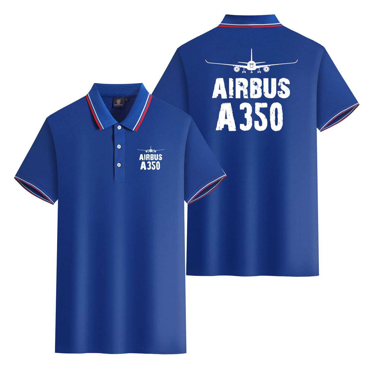 Airbus A350 & Plane Designed Stylish Polo T-Shirts (Double-Side)