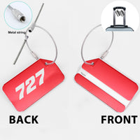 Thumbnail for 727 Flat Text Designed Fashion Metal Luggage Tags
