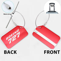 Thumbnail for Boeing 727 & Text Designed Fashion Metal Luggage Tags