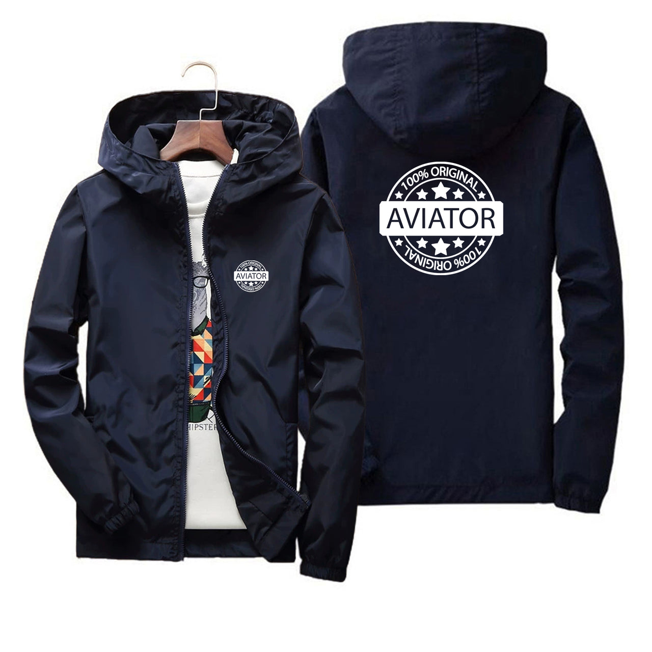 %100 Original Aviator Designed Thin Windbreaker Jackets