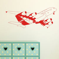 Thumbnail for Departing Detailed Airbus A380 Designed Wall Sticker