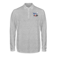 Thumbnail for Airbus A380 Love at first flight Designed Long Sleeve Polo T-Shirts