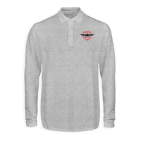 Thumbnail for Born To Fly Designed Designed Long Sleeve Polo T-Shirts