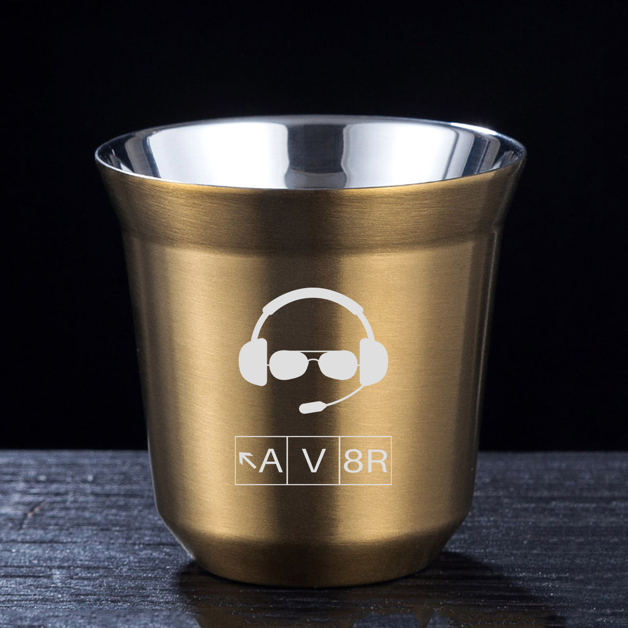 AV8R 2 Designed Double Wall Stainless Steel Coffee Mugs