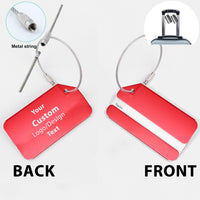 Thumbnail for Custom Design Image Logo Designed Fashion Metal Luggage Tags