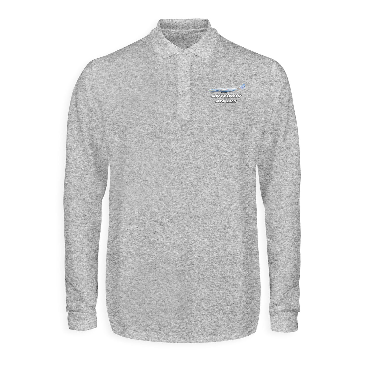 The Antonov AN-225 Designed Long Sleeve Polo T-Shirts
