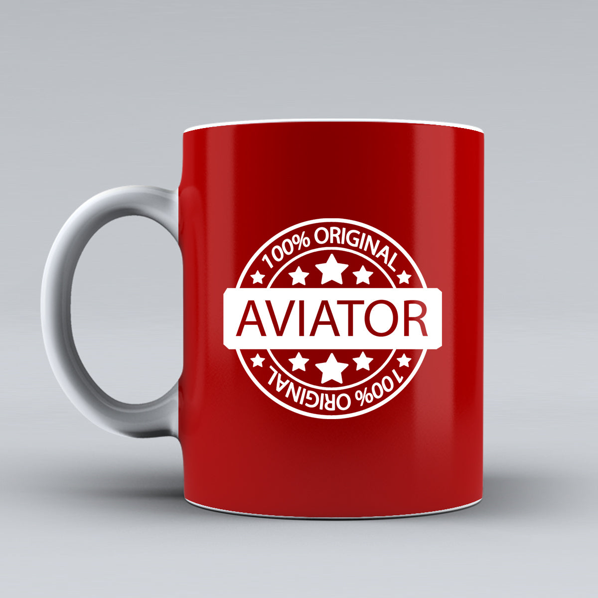 100 Original Aviator Designed Ceramic White Mugs