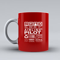 Thumbnail for Airline Pilot Label Designed Ceramic White Mugs