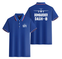 Thumbnail for Bombardier Dash-8 & Plane Designed Stylish Polo T-Shirts (Double-Side)