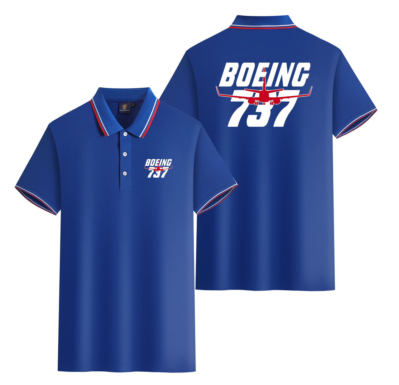 Amazing Boeing 737 Designed Stylish Polo T-Shirts (Double-Side)