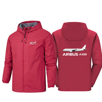Thumbnail for The Airbus A320 Designed Rain Jackets & Windbreakers