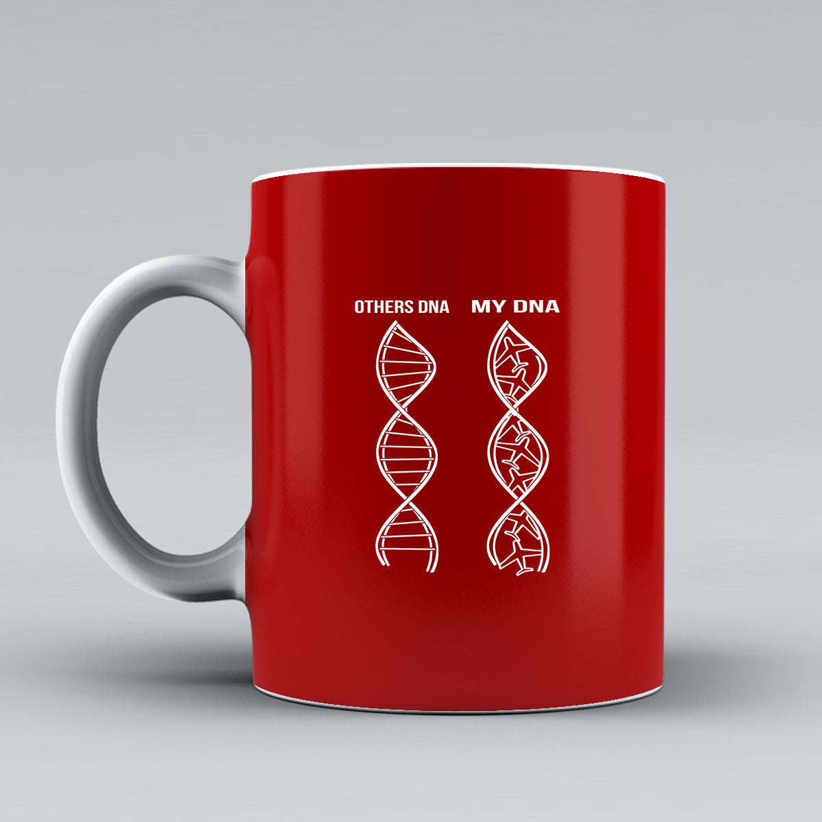 Aviation DNA Designed Ceramic White Mugs