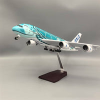 Thumbnail for Air Japan ANA Green Sea Turtle Airbus A380 Airplane Model (1/160 Scale)