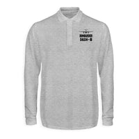 Thumbnail for Bombardier Dash-8 & Plane Designed Long Sleeve Polo T-Shirts