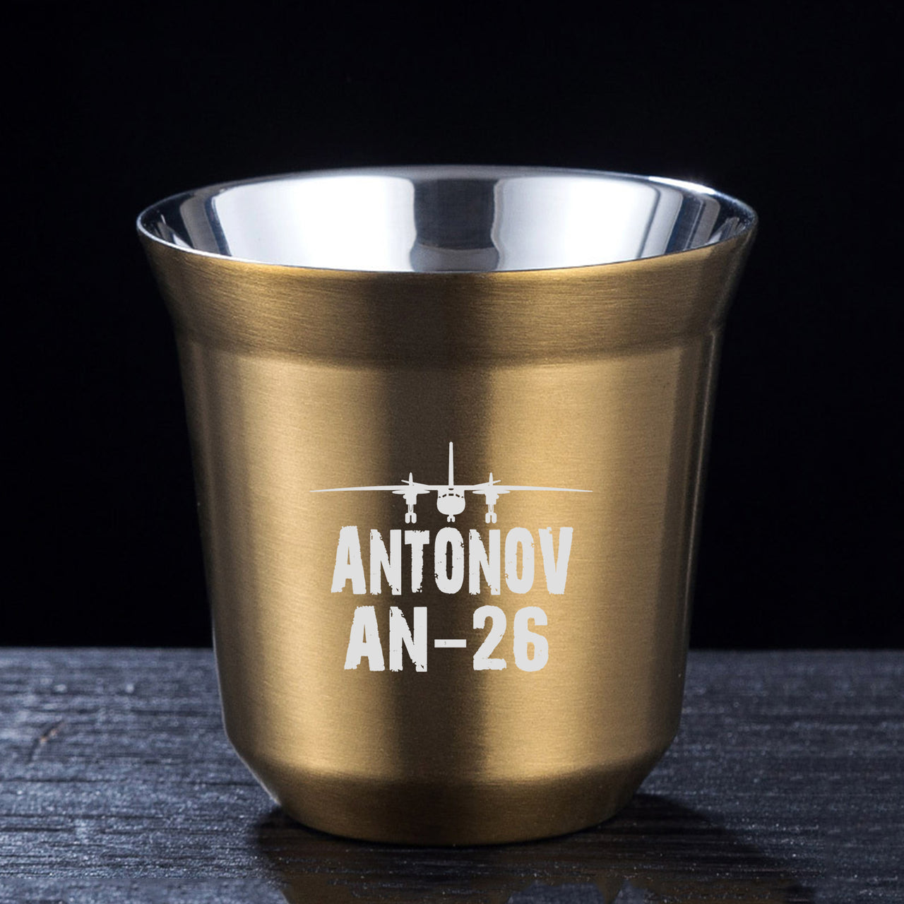 Antonov AN-26 & Plane Designed Double Wall Stainless Steel Coffee Mugs