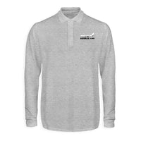 Thumbnail for The Airbus A380 Designed Long Sleeve Polo T-Shirts