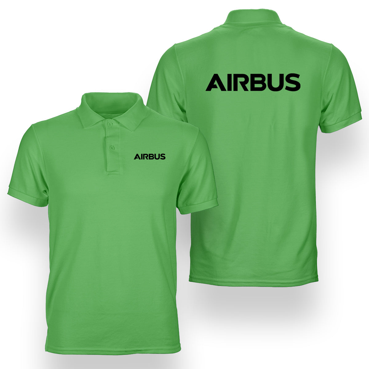 Airbus & Text Designed Double Side Polo T-Shirts