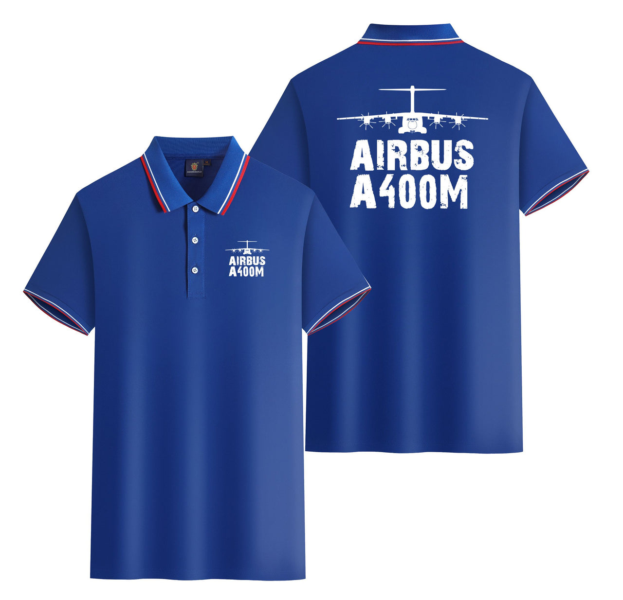 Airbus A400M & Plane Designed Stylish Polo T-Shirts (Double-Side)
